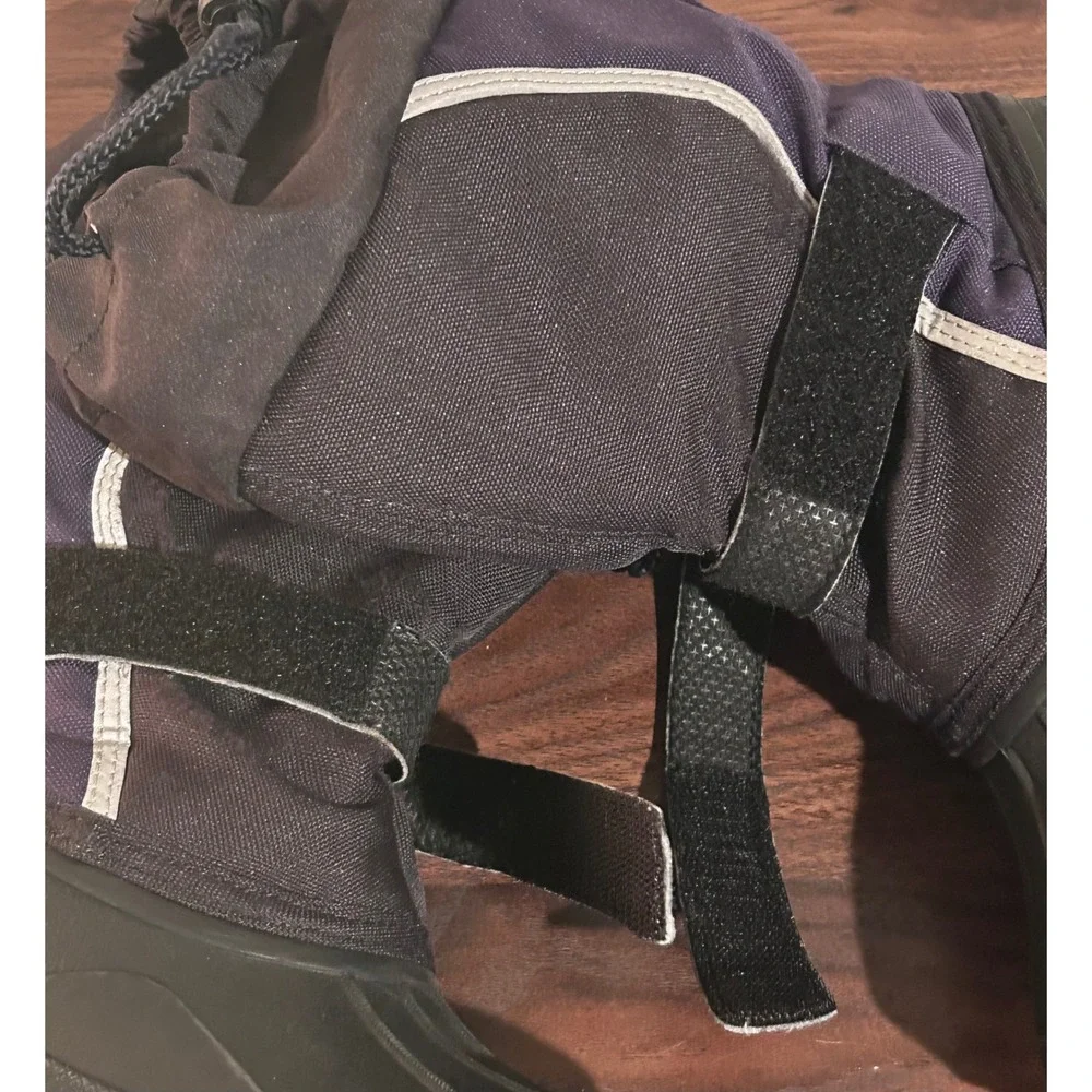 LL Bean Kids Snow‎ Boots Black Reflective Winter Waterproof Outdoor Pics 4 Size
